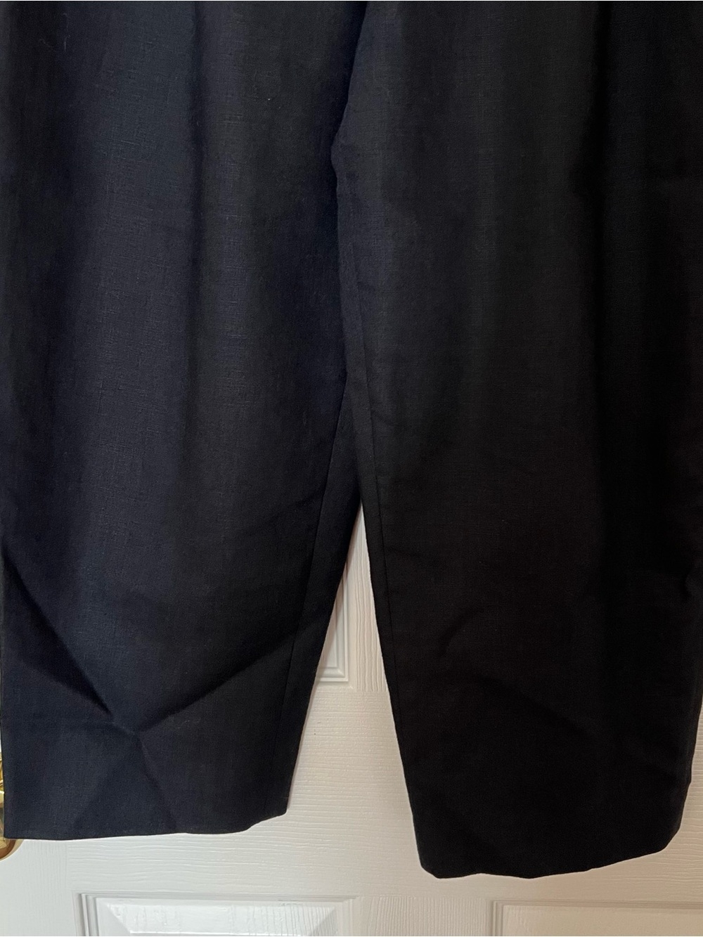 Club Monaco Black Linen Culottes Straight Leg Capri Pants - Sz 6 - Picture 4 of 12